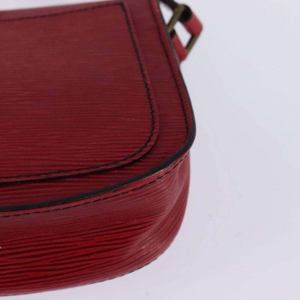 Authentic LOUIS VUITTON Epi Saint Cloud PM Shoulder Bag Red M52217 LV - Picture 8 of 16